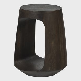 WOOOD Ronde Bijzettafel Bayo Walnoot mangohout, 33cm