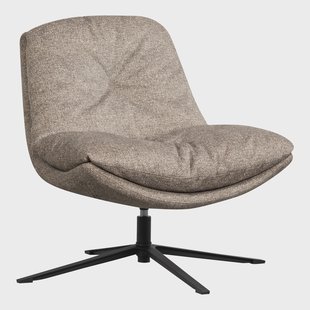 WOOOD Draaifauteuil Arve Geweven stof - Naturel