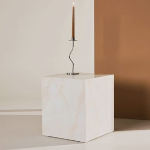 Nohr Salontafel Katiana Marmerlook, 40 x 40cm - Naturel