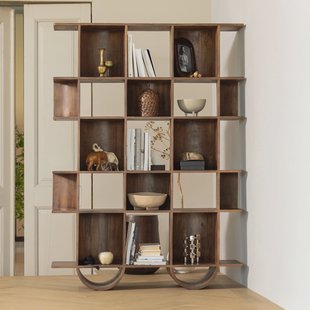 WOOOD Boekenkast Sinne Mangohout, 180 x 130cm - Naturel