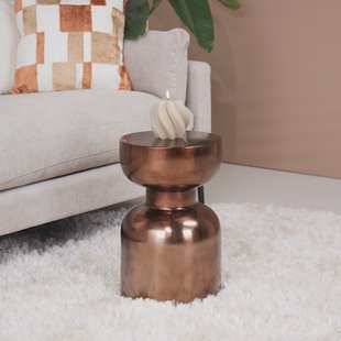 WOOOD Ronde Bijzettafel Frits 30cm - Brons