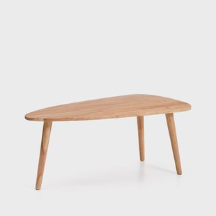 Kave Home Organische Salontafel Duvani Acaciahout, 110 x 60cm - Naturel