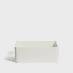 Kave Home Vierkante Waskom Ovara Keramiek, 36 x 36cm - Wit
