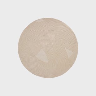 Kave Home Rond Vloerkleed Domm Wol, 200cm - Beige