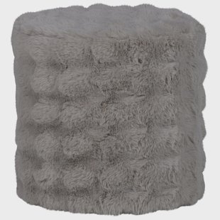 WOOOD Poef Olven Fluffy stof - Naturel