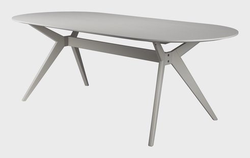 ZILT Ovale Eettafel Ciearra 220 x 95cm - Beige - Ovaal