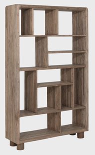MUST Living Boekenkast Don Teakhout, 195 x 120cm - Bruin