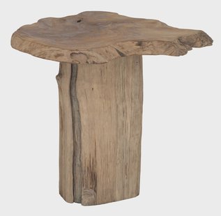 MUST Living Bartafel Merapi Teakhout, 110 x 100cm - Naturel - Organisch