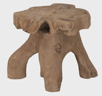 MUST Living Salontafel Billie Teakhout, 40 x 40cm - Naturel