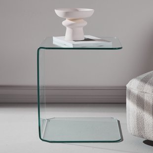 Nohr Laptoptafel Rockwell Glas, 45 x 45cm - Transparant - Vierkant
