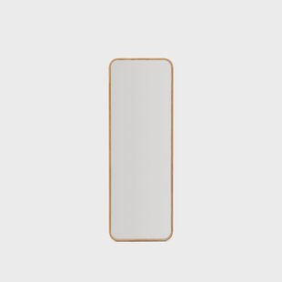 Kave Home Spiegel Milsa Teakhout, 154 x 54cm - Naturel - Passpiegel