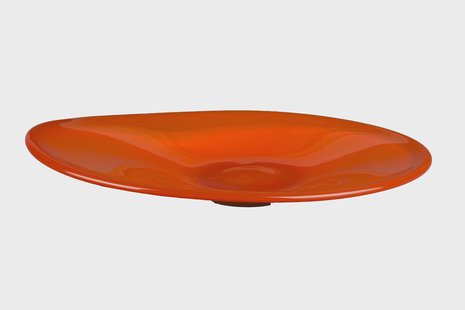 Dutchbone Schaal Gable Glas - Oranje
