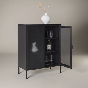 Nohr Opbergkast Carmilla 101 x 80cm - Zwart
