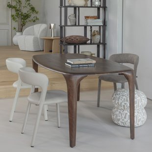 WOOOD Deens Ovale Eettafel Fiore Mangohout, 190 x 95cm - Donkerbruin - Ovaal