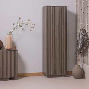 WOOOD Opbergkast Nova Grenenhout, 215 x 67cm - Truffel Bruin