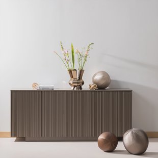 WOOOD Dressoir Nova Grenenhout, 200cm - Truffel Bruin