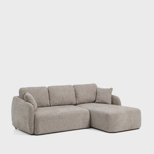 Kave Home 3-zits Lounge Slaapbank Laira Rechts, Chenille - Taupe
