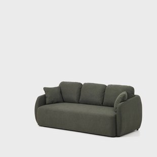Kave Home 3-zits Slaapbank Laira Chenille - Donkergroen