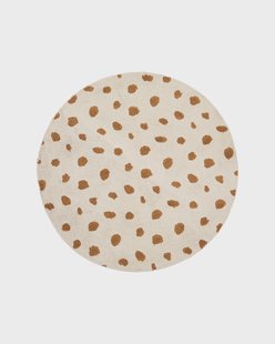 Kave Home Rond Vloerkleed Tandani Leopard, 100cm - Meerkleurig