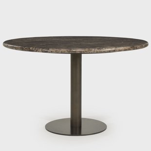Eleonora Ronde Eettafel Luigi Marmer, 127cm - Bruin