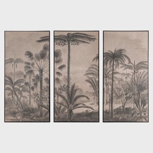 Richmond Wall Art Rhapsody Jute, Set van 3 stuks - Bruin