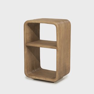 By-Boo Bijzettafel Rigato Mangohout, 40 x 30cm - Bruin