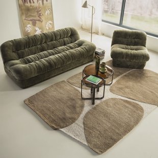 By-Boo Organisch Vloerkleed Iwa 190 x 290cm - Bruin