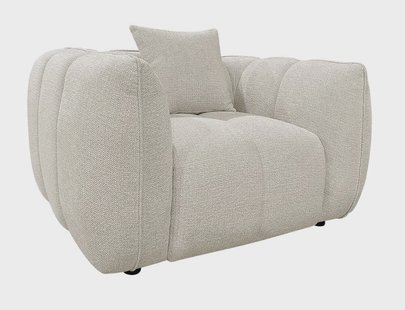 Richmond Fauteuil Jezebel Geweven stof - Crème