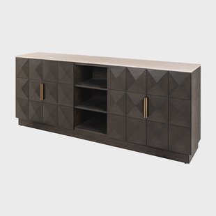 Richmond Dressoir Claremont Eiken en travertin, 225cm - Bruin