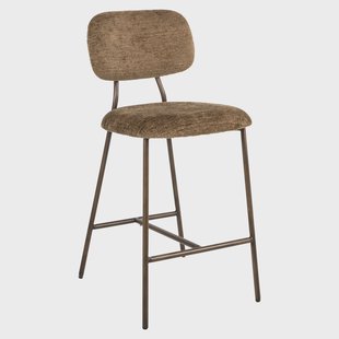 Richmond Barstoel Xenia Geweven stof - Brandy (zithoogte 66cm)