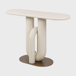 Richmond Ovale Sidetable Winslow 130cm - Wit