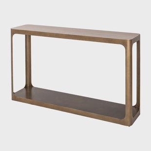 Richmond Sidetable Claridge Keramiek/Glas en ijzer, 140cm - Zand
