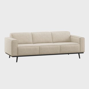 WOOOD 3-zits Bank Statement 230cm, Melange stof - Beige