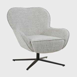 Livingfurn Draaifauteuil Sven Geweven stof - Bisque