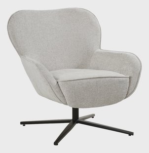 Livingfurn Draaifauteuil Sven Geweven stof - Toffee