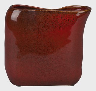 Dutchbone Vaas Edna 18cm - Rood