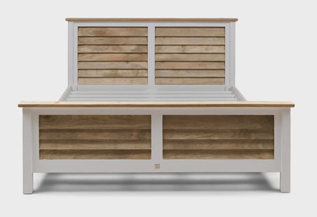 Rivièra Maison 2-persoonsbed Pacifica Acacia- en mangohout, 180 x 200cm - Naturel