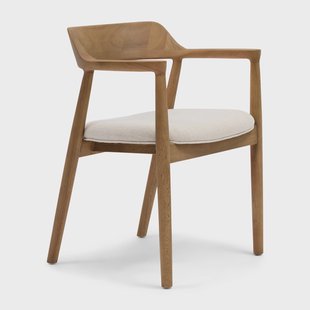 Rivièra Maison Eetkamerstoel Puglia Hout en stof - Fabulous Flax