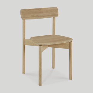 Ethnicraft Eetkamerstoel Risu Gevernist Eikenhout - Naturel