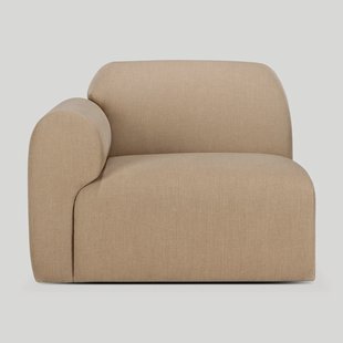 Ethnicraft Modulaire Bank Bulky Hoek Arm Rechts - Light Sepia