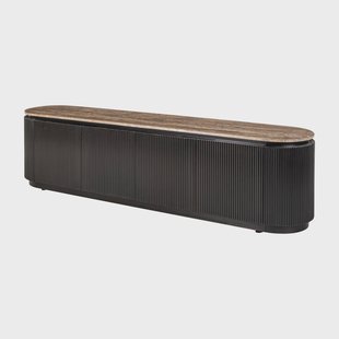 Richmond TV-meubel Russo Travertin en brass, 200cm - Bruin
