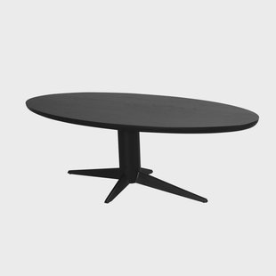 Richmond Ovale Eettafel Rayford Eikenhout, 230 x 110cm - Zwart - Ovaal