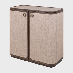Richmond Dressoir Willox Linnen en eiken, 90cm - Bruin