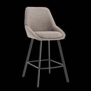 Tower Living Barkruk Borgo Geweven stof - Beige/Grijs