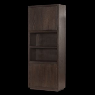 Tower Living Opbergkast Mincio Eiken, Met 2 open vakken, 220 x 90cm - Bruin