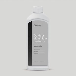 Ethnicraft Aluminium Beschermer, 500ml - Wit