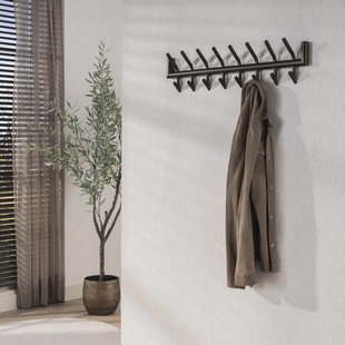 LifestyleFurn Kapstok Letica Met 2x 8 haken - Drift Brown