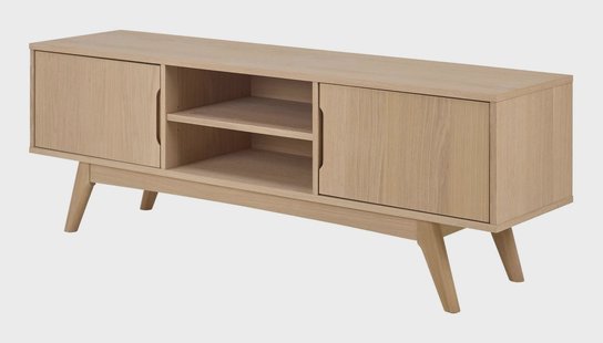 Bendt TV-meubel Filip Eikenfineer, 160cm - Wit