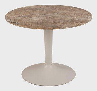 Bendt Ronde Salontafel Tempest Keramiek, 60cm - Bruin/Grijs