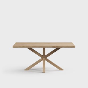 Kave Home Eettafel Argo Gebleekt Eikenfineer, 180 x 100cm - Naturel